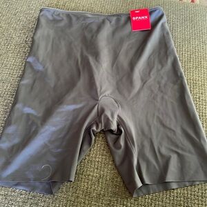 Spanx gray shaper briefs (sz lg)